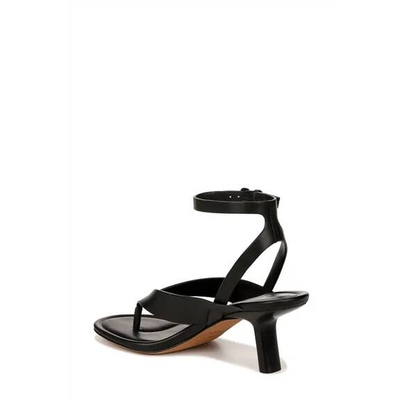 NEW VINCE women's julian thong heeled sandals in black
